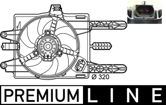 ventiliatorius, radiatoriaus CFF 141 000P