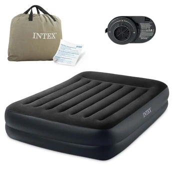Pripučiamas čiužinys, su elektrine pompa, INTEX