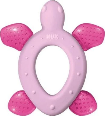 NUK Turtle Cooling Teether rožinė 3m+ NUK