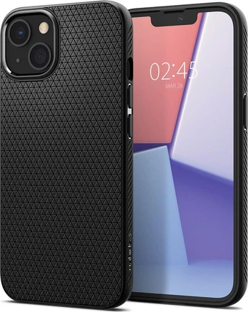 Telefono dėklas Spigen Liquid Air, Apple iPhone 13 mini, juoda