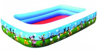 Bestway Family Pool, 778 L, Rectangular, 3 yr(s), Mickey Mouse, Vinyl, Multicolour kaina