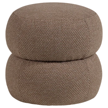 ANIC POUF WITH PATTERN LIGHT BROWN MELANGE [fsc]