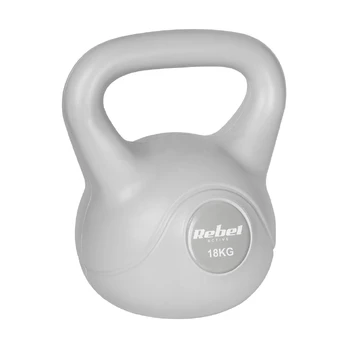 Kettlebell bitumiczny 18 kg pilka REBEL ACTIVE
