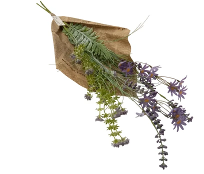 Dirbtinių gėlių puokštė Domoletti, violetinė, 79 cm