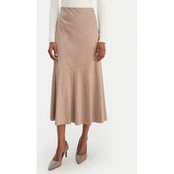 Guess Midi sijonas W6RD15 WJ472 Smėlio Regular Fit