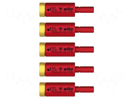 Kit: torque adapters | torque,insulated | 1kVAC | 0.8÷4Nm | 5pcs.