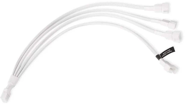 Alphacool Y-Splitter 4-Pin auf 4x 4-Pin PWM 30cm - baltas