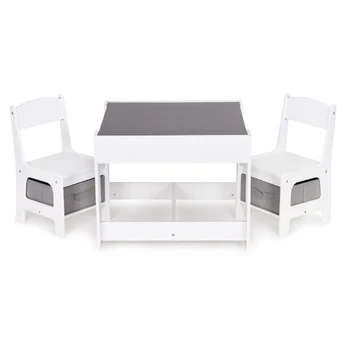 Children's furniture set wooden table + 2 chairs