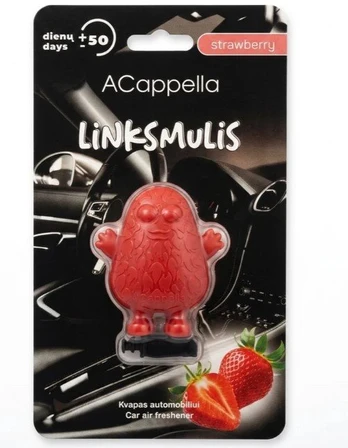 Automobilio kvapas ACAPPELLA Linksmulis Strawberry