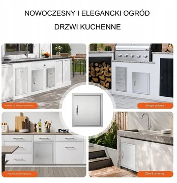 BBQ Nerūdijančio plieno grilio durelės