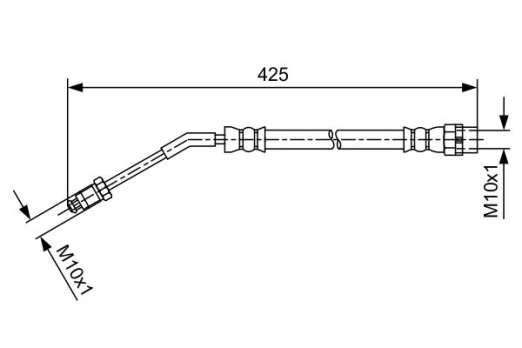 BOSCH 1 987 481 587 Brake hose
