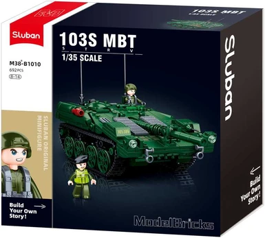 Sluban konstruktorius, Stridsvagn 103 kovinis tankas, 692 det.