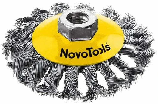Metalinis šepetys universalus Novoabrasive Novotools, Ø 100 mm, 0.5 mm