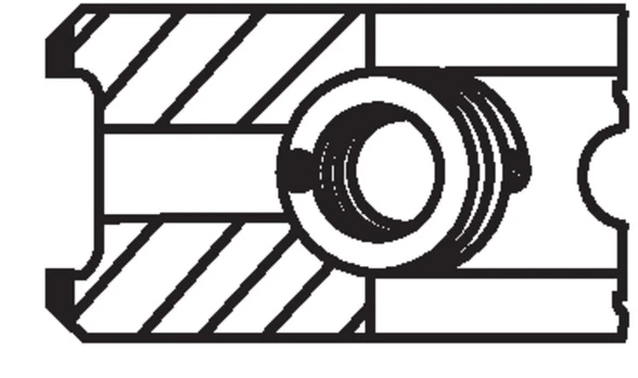 MAHLE 038 64 N0 Piston ring set