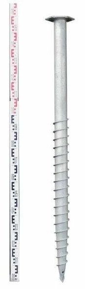 Sraigtinis polis Baumera 241430, 140 cm, sidabro