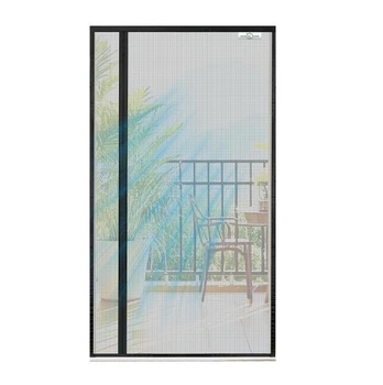 Screen Door magnetinis durų tinklelis nuo uodų 90x210 cm, juodas