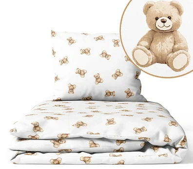 Cover set - 2 pcs - 135x100, 40x60 - PLUSH TEDDY BEAR