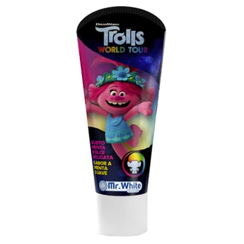 Mr. White TROLLS dantų pasta vaikams nuo 3 m., 75 ml