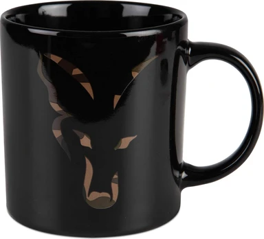 Puodelis Fox Black and Camo Head Ceramic Mug