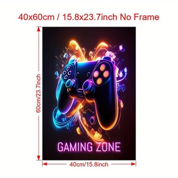 Plakatas, 15,8 * 23,7 colio / 40 * 60 cm be rėmo