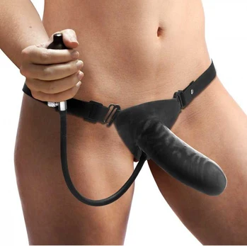 XR Brands Expander Adjustable Inflatable Intimate Harness Juodas