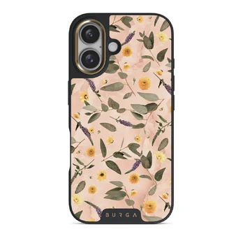 Sunday Brunch - Flowers iPhone 16 Plus Case, Elite Dark (MagSafe) / Gold