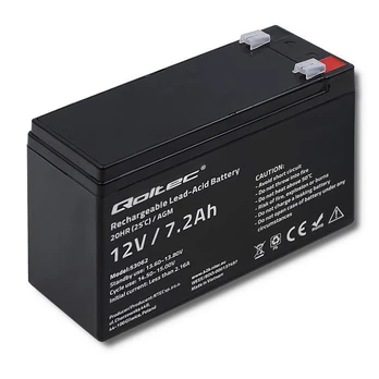 Qoltec Akumuliatorius agm 12v | 7.2ah | maks. 108a