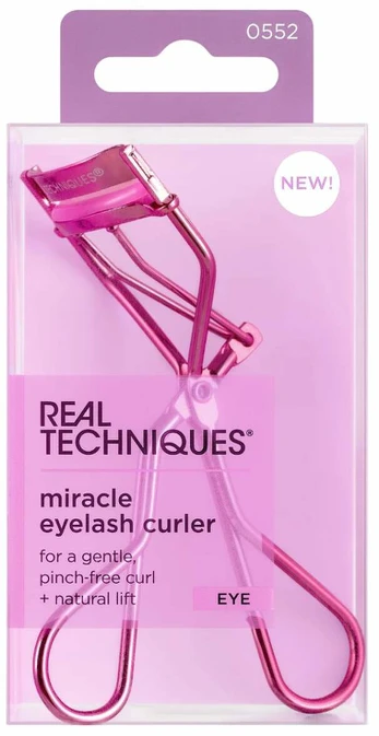 Blakstienų rietiklis Real Techniques Miracle Eyelash, rožinė sp.