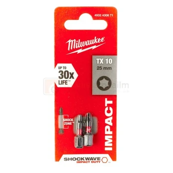 Milwaukee Tx15 smūginis bitas Torx 1/4" 25 mm