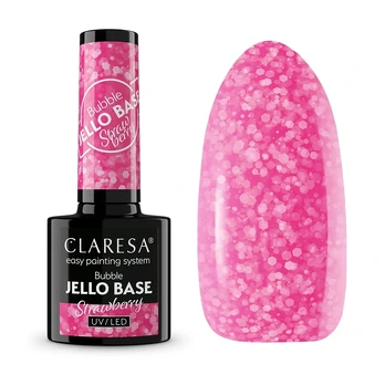 CLARESA_Bubble Jello Base hibridinė bazė „Strawberry“ 5 g