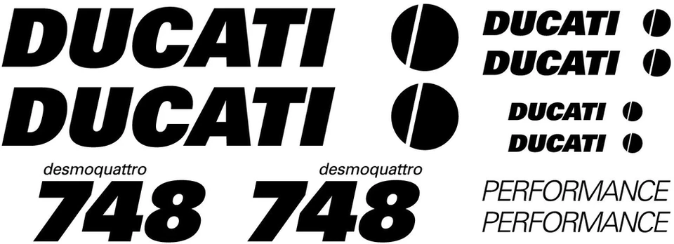 Ducati 748 desmo motociklo lipdukai