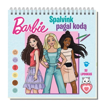 Barbie. Spalvink pagal kodą
