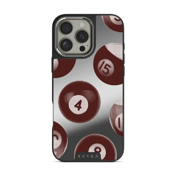 Cue - iPhone 16 Pro Case, Elite Mirror Dark (MagSafe) / Silver
