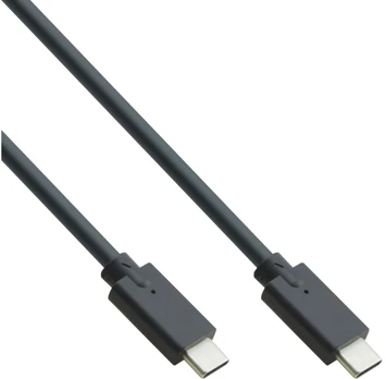 Kabelis InLine CASEKING.35772 USB 3.1 C, USB 3.1 C, 0.5 m, juoda