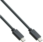 Kabelis InLine CASEKING.35772 USB 3.1 C, USB 3.1 C, 0.5 m, juoda kaina