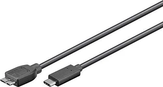 Kabelis USB MicroConnect USB-C - microUSB 0.6 m Juoda (USB3.1CAMIB3.06)