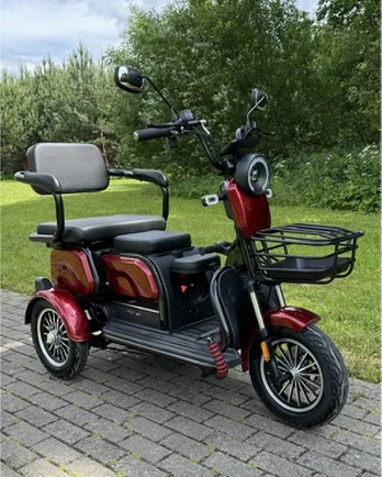 Elektrinis Triratis Motoroleris SL-04 - Raudona