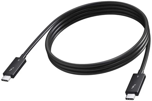 Kabelis USB Vision 2 m Thunderbolt 4 40 Gb/s 100W PD Juodas (TC 2MUSBCTB4/BL)