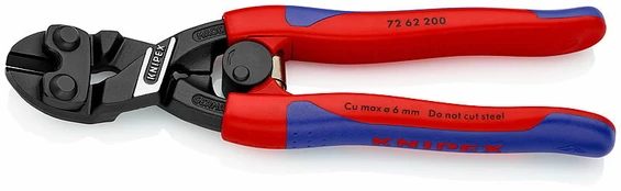 Žnyplės šoninio kirpimo 200mm D6mm, Knipex