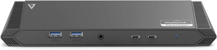 V7 Dockusbc Usb šakotuvas 65w, juodas
