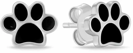 Brilio Silver Matching sidabrinis earrings Paws EA1100WBC