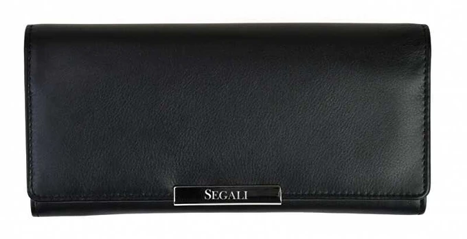 Segali Women´s leather wallet 7066 juodas