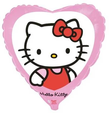 Globos Europe Bv Hello Kitty hjerte folieballon, 46 cm