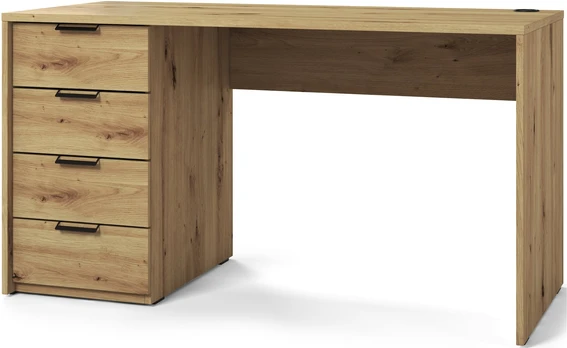 Rašomasis stalas Barold, 140x75x60 cm, ąžuolo