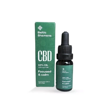 Focused & Calm 10% CBD Aliejus Baltic Shamans
