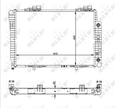 Variklio radiatorius NRF NRF 51281