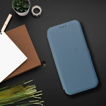 Blue FOLIO Side Magnet book case for IPHONE 14 PRO MAX mėlynas