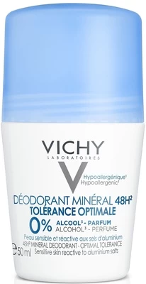 Moteriškas dezodorantas Vichy Optimal Tolerance Mineral 48h, 50 ml