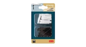 Tvirtinimo detalė Dolle MetalkonFix, 4.5x0.45 cm, balta/juoda, 8 vnt.