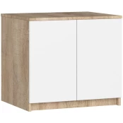 Antresolė spintai 60 cm, ąžuolo, balta kaina